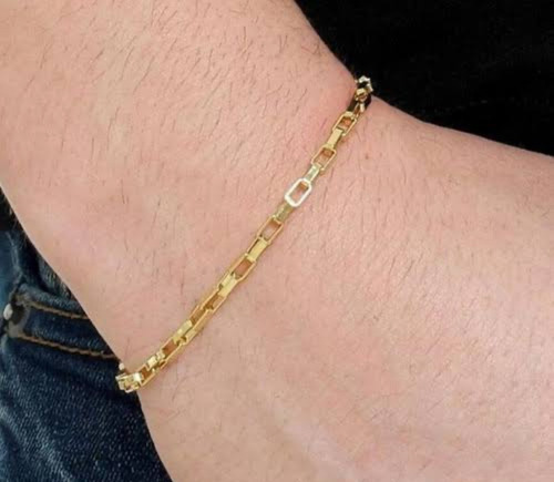 Imagem 6 de 6 de Pulseira Aço Inoxidável Dourada Cartier 3mm