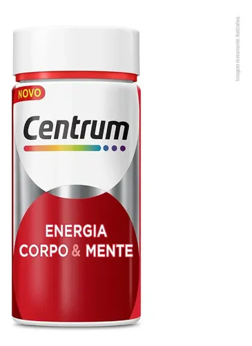Multivitamínico Centrum Energia Corpo & Mente 60 Cápsulas