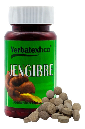 Té De Hierba Jengibre Frasco Con 100 Piezas