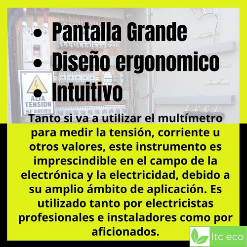 Imagen 5 de 9 de Tester Multimetro Digital Barovo Voltimetro Amperimetro 10a