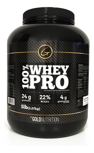 Proteina 100% Whey Pro 5lb Natural Gold Nutrition