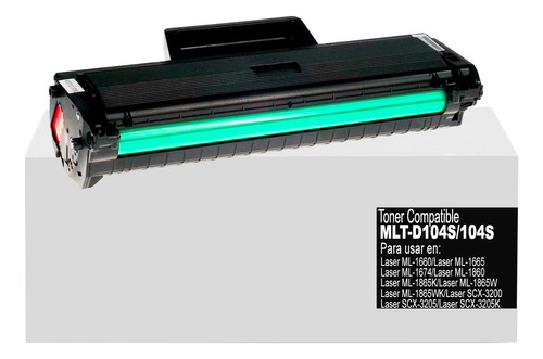 Toner Generico 104s Para Impresoras Laser Ml-1660/ml-1865w