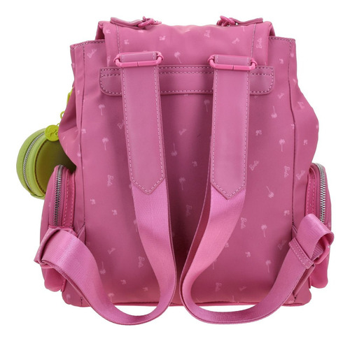 Mochila De Dama Mediana Barbie Gorett Lore Br25064-p Color Rosa Chicle Diseño De La Tela Liso