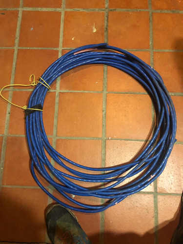 Vendo 21 Metros De Cable Nro 2 Agw 600 V Color Azul Nuevo