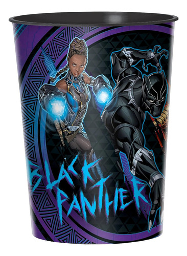 Amscan Black Panther Wakanda Forever Cup - 16 Oz. 1 Copa De