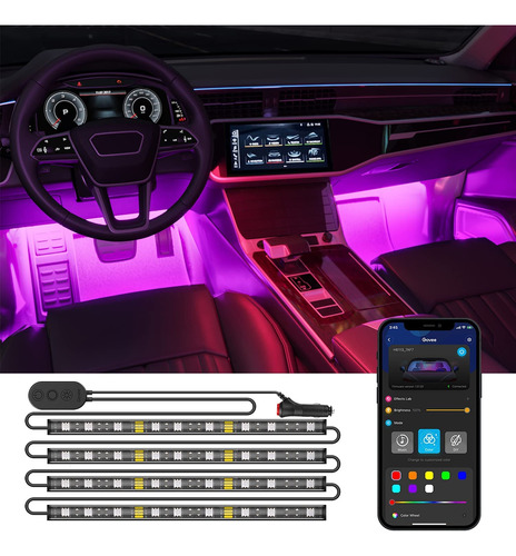 Govee Luz Interior Para Automovil Control Inteligente Led 4