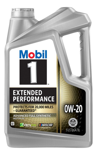 Aceite Sintetico Mobil 1 0w20 Extended Performance 5qt 4.73l