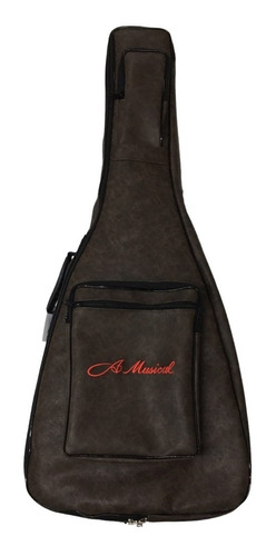 Capa Bag Para Violão Art Show Marrom Escuro
