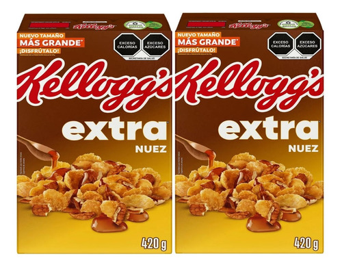 2 Cereal Kellogg's Extra Nuez 420g