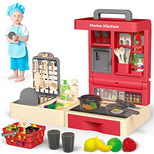 Juego De Cocina De Juguete Niños, 48 Piezas De Juego D...