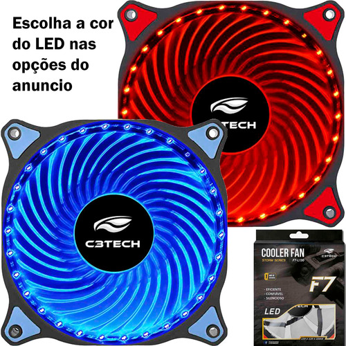 Kit 2 Cooler Fan 120mm 3 Pinos Molex Gabinete Pc Gammer 12v