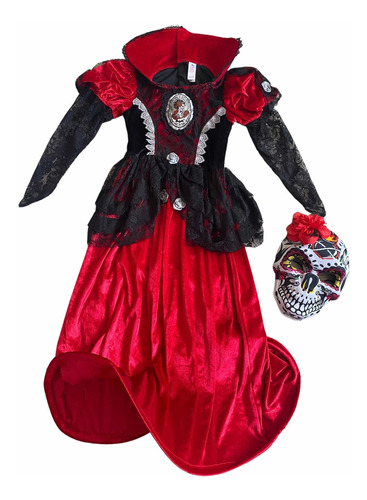 Disfraz Niña Catrina Día De Los Muertos / Halloween Exclusivo