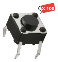 Comprar 100 Micro Pulsadores Switches Switch Boton Mini 6x6x4.3mm 