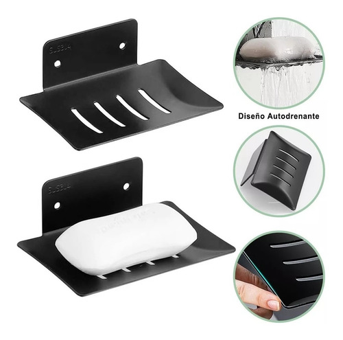 Imagen 7 de 8 de 7pcs Juego Sets De Accesorios Para Baño 304 Inoxidable Negro