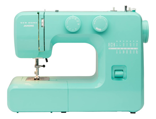 Máquina De Coser Janome Domestica,recta,15 Puntadas, Celeste