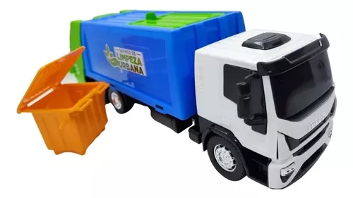 Brinquedo Caminhao Iveco Tector Coletor Limpeza Urbana Usual