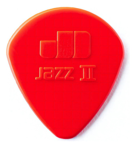 Uñetas Jim Dunlop 47p2n Nylon Jazz Ii X6 Color Rojo Tamaño Mediano