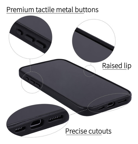 Tarjetero Dockem De Piel Auténtica Para iPhone 15 Pro Max, C