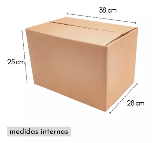 Horizontal Manifiesto Hacer la vida Cajas Carton Corrugado Mayoreo 38x28x25cm 60pzs Para Envíos