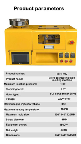 Maquina Inyectora De Plastico Modelo Para Microindustria