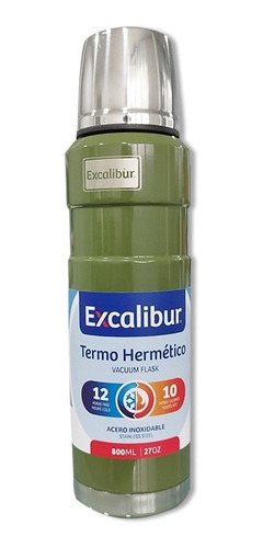 Termo Hermético Térmico Acero Inoxidable 800ml Bebidas 