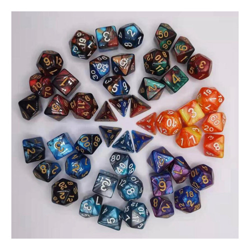 7x Conjunto De Dados Violeta Azul Violeta Azul Padrão