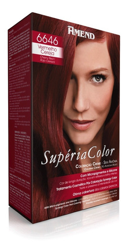 Amend Superia Color Kit Tonalizante - 6646 Vermelho Cereja