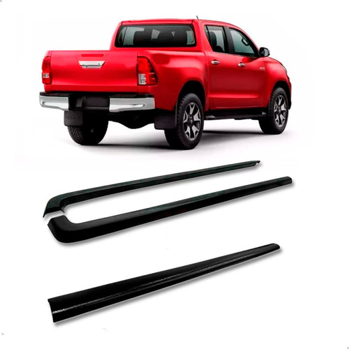 Protetor Borda Lateral Hilux 2016 2017 Cabine Dupla E Tampa