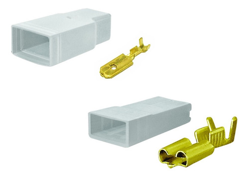 Terminal Encaixe C/capa Isolante Femea/macho 100 De Cada=400