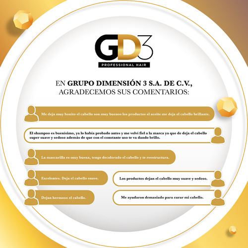 Tratamiento Para El Cabello - Aceite De Argán Gd3 240 Ml