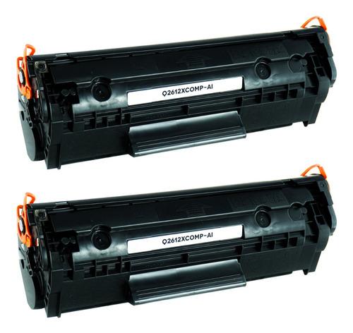 2 Pza Toner Nuevo Corona Q2612x Compatible Con M1319f Mfp Negro