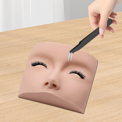 Cabeza De Maniquí De Pestañas, Cabeza Plana Facial, Cabeza