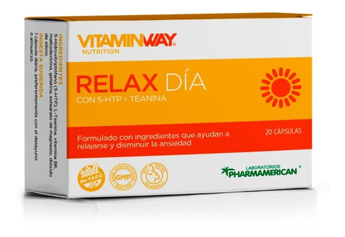 Vitamin Way Relax Día Mejora Relajación Ansiedad Y Estrés Sabor No