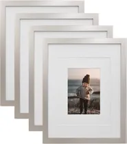Comprar Marcos De Fotos De 11 X 14, Plateados, Marcos De Madera...