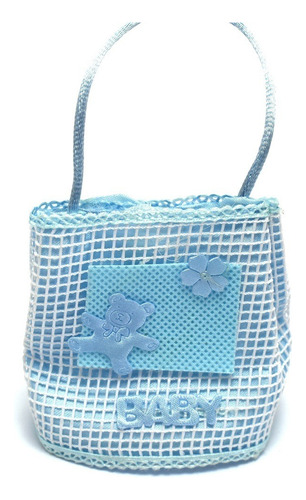 Lembrancinha Sacolinha Cor Azul Bebe 68x61x42