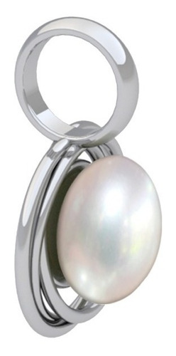 Imagen 2 de 10 de Dije De Perla Natural Cultivada Con Plata 925 Agálea Joyería