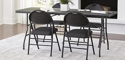 Imagen 2 de 5 de Mesa Plegable Multiusos Color Negra