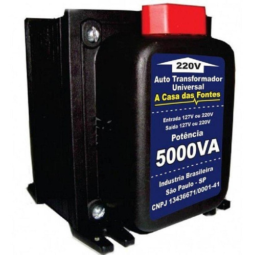 Auto Transformador 5.000va  110 Para 220 E/ou 220 Para 110