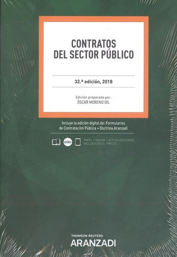 Libro Contratos Del Sector Público - Moreno Gil, Oscar