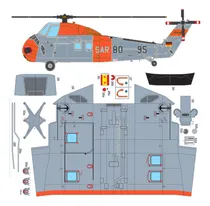 Comprar Helicoptero Sikorsky Ch-34  1:33 \u002F Papercraft (envio X Mail)