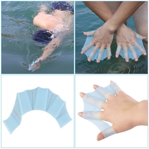 De Silicona De Natación De La Mano Aletas Aletas De La Palm