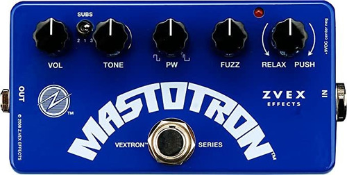 Zvex Fat Fuzz Factory - Pedal Para Guitarra Y Bajo, Azul