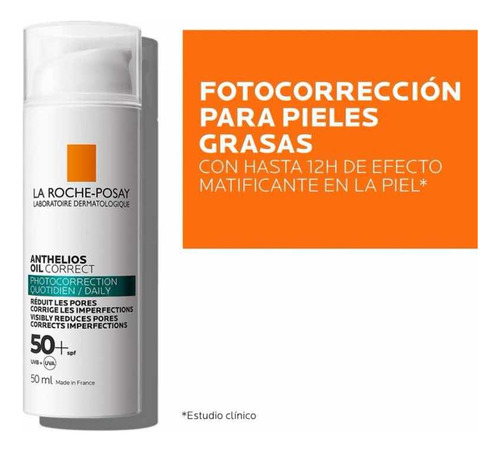 Protector Solar Reductor De Poros Anthelios Oil Correct 50ml