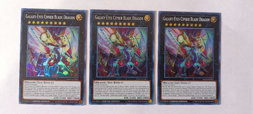 Yu-gi-oh! Galaxy-eyes Cipher Blade Dragon X3