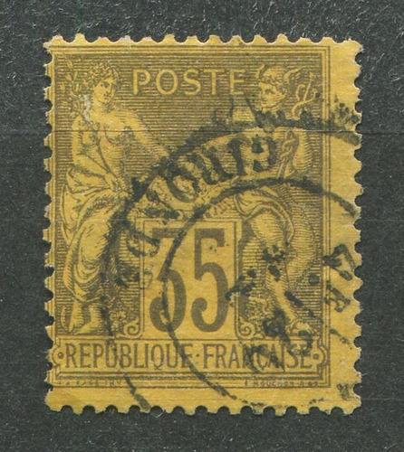 Francia Sello Estampilla Yvert 93 Sage 1878