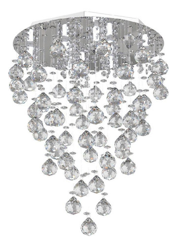 Lustre De Cristal 40cm Living Contemporâneo L401