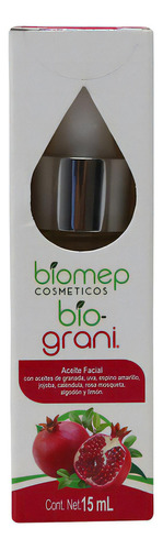 Aceite Facial Con Extracto De Granada Bio-grani 15 Ml Biomep Tipo De Piel Normal