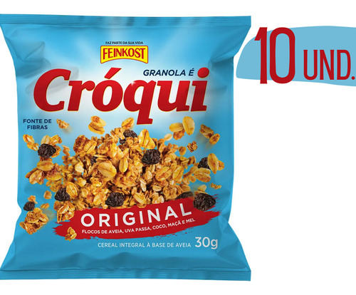 Granola Em Sache Cróqui Original 30g Açai Crocante! - 10 Un