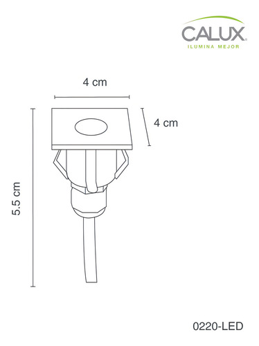 Lámpara Led Para Empotrar En Techo 0220 Led Calux Color Aluminio