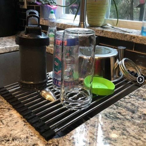 Imagem 8 de 10 de Esteira Escorredor Grelha De Alimentos E Louça Em Aço Inox